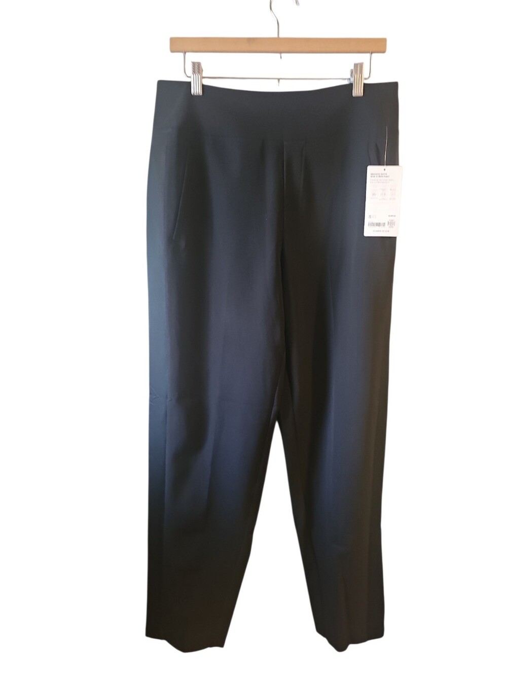 Athleta Size 12 Tall Endless Satin Side Stripe Pant Black #782695 New $109 - Picture 2 of 7